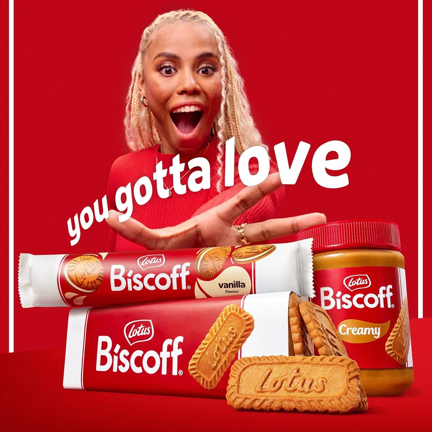 Lotus Biscoff | Dvojité balení sušenek | 3 odrůdy: smetana Biscoff, příchuť vanilka a čokoláda | 5 dvojitých sušenek v balení | Ingredience přírodního původu | Bez barviv | 16 x 50 g | 800 g