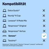 od Amazon Entkoffeinierte 100% Arabica-Kaffeepads, geeignet für Senseo-Maschinen, medium Röstung, 36 Stück (1 Packung mit 36 ​​​​Stück) – Rainforest Alliance-zertifiziert