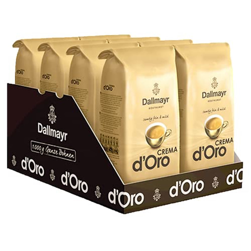 Crema d'Oro, kávová zrna, 8000g (8x1kg)
