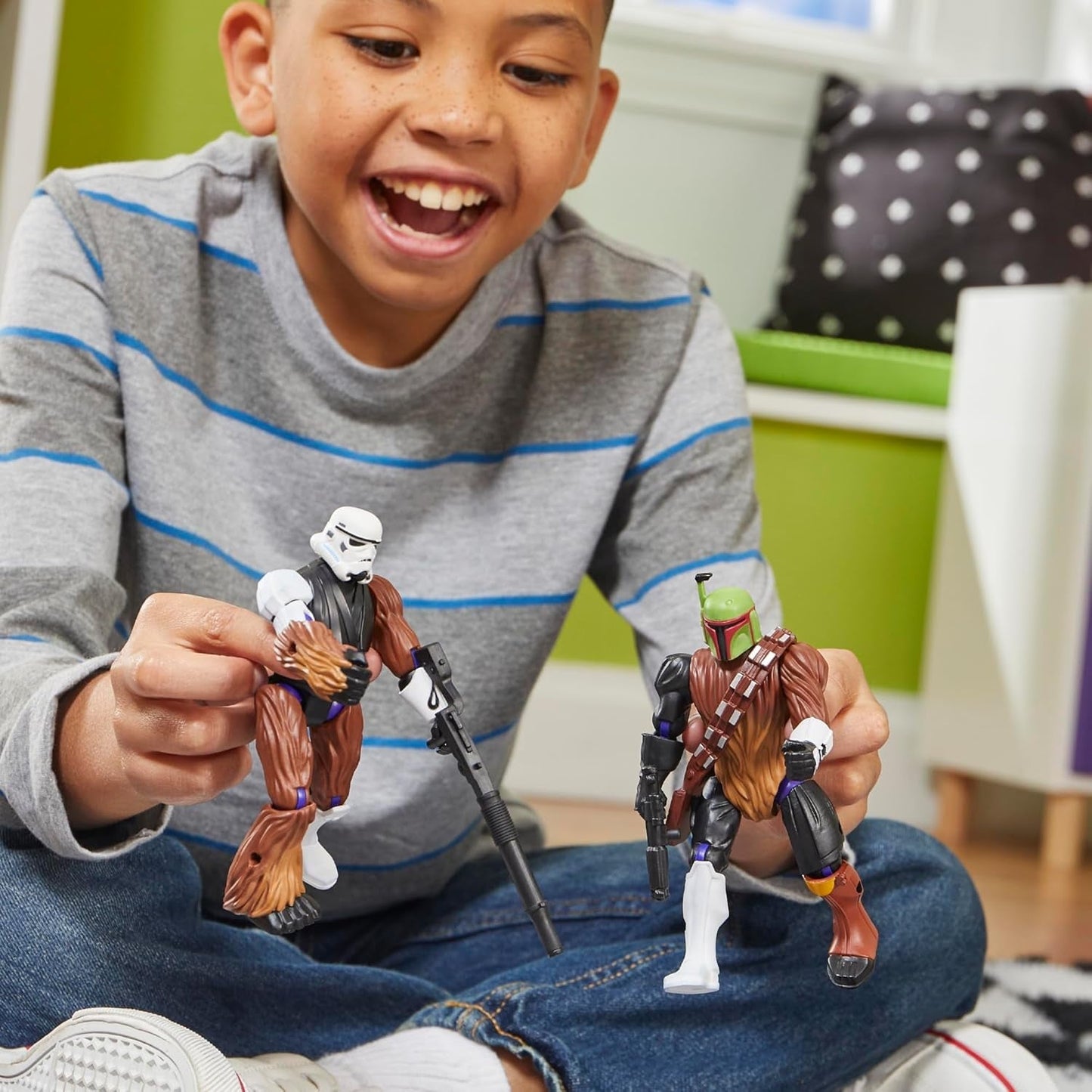 Star Wars Mixmashers Boba Fett Přizpůsobitelné Mix-And-Match akční figurky a příslušenství Akční figurky Naty Shop