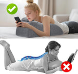 Polštář na čtení – Zádový polštář, Nastavitelná opěrka hlavy, Polštář na čtení z paměťové pěny do postele, Ergonomický polštář na záda a nohy, Polštář bederní opěrky