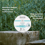Lavera Basis Sensitiv, intenzivní péče pro suchou pokožku s Aloe Vera a mandlovým olejem, 150 ml Naty Shop