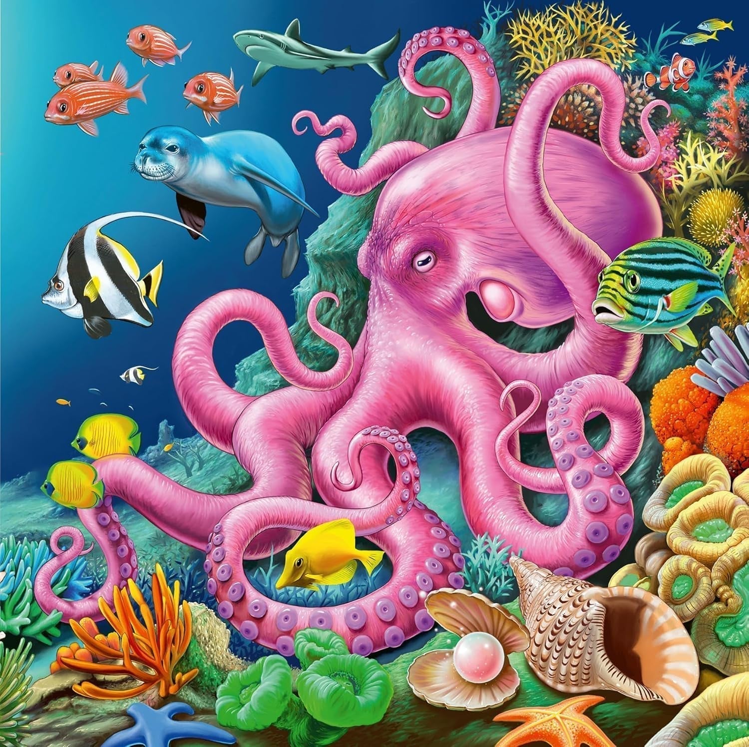 Puzzle Ravensburger pro děti - 12000859 Okouzlující podmořský svět - 3X49 dílků puzzle pro děti od 5 let Puzzle Naty Shop