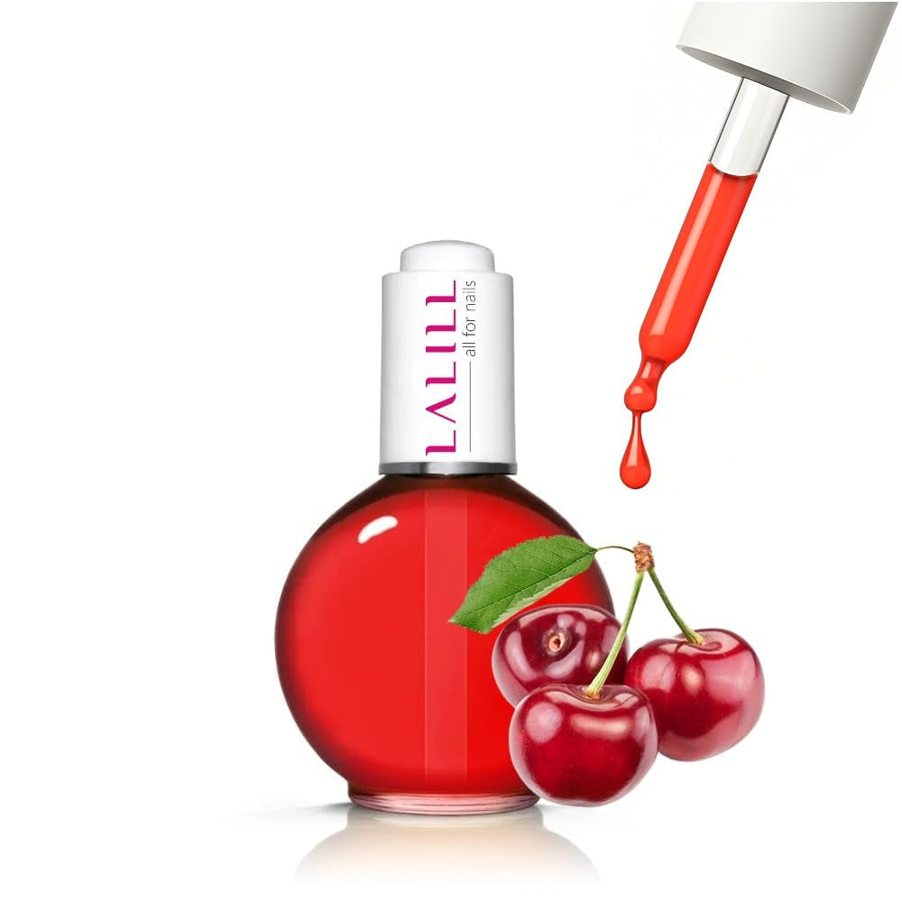 LALILL Olej na nehtovou kůžičku 75 ml - Himbeere Nagelpflegeöl - Nagelöl Pflege Für Nägel Nagelhaut - SPA Maniküre Naildesign Hände - Vegan - S pipetou