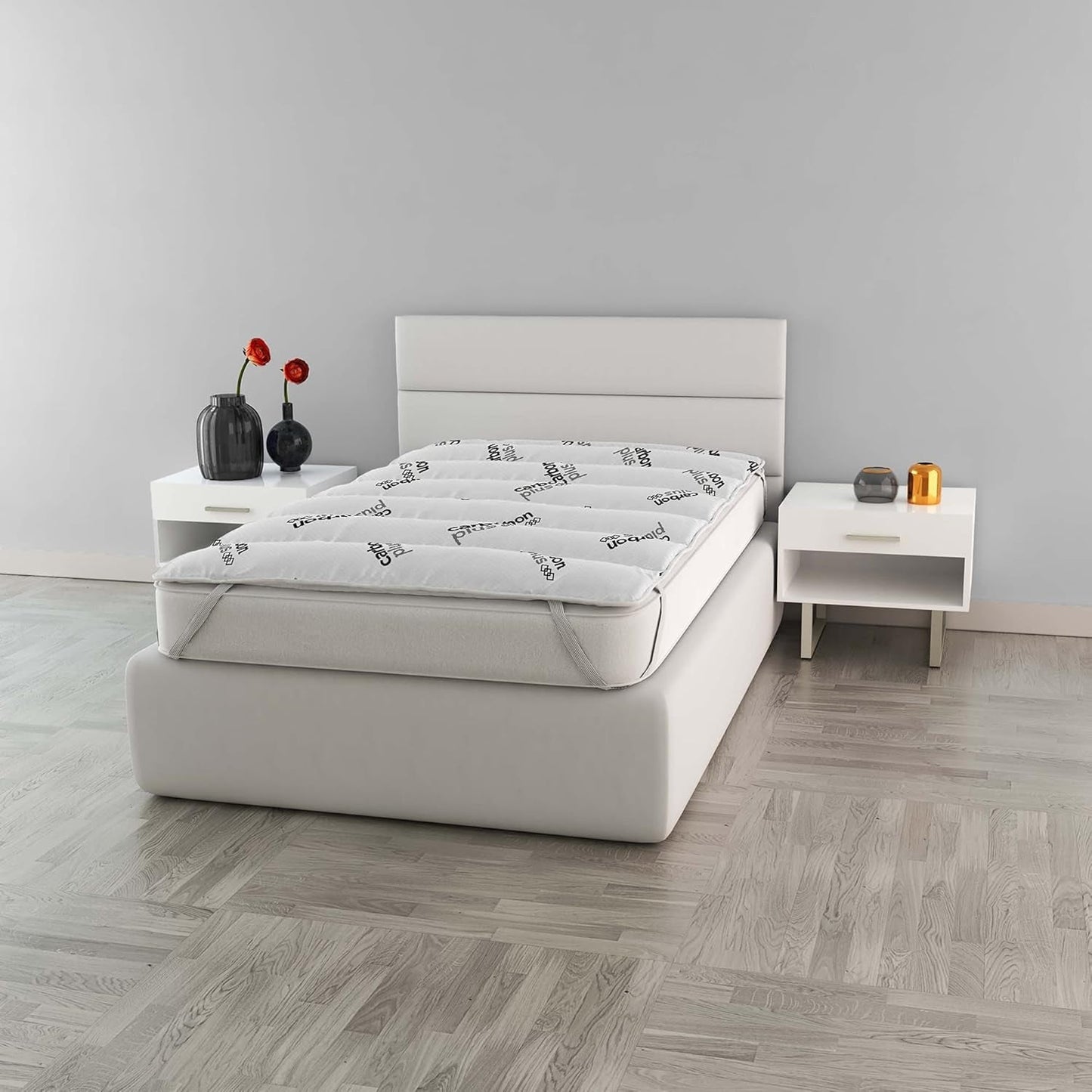 MB Home Italia, Topper, Thermocontrol, Double 160X195 Cm Peřiny a přikrývky Naty Shop Small double 120X195 Cm Charcoal