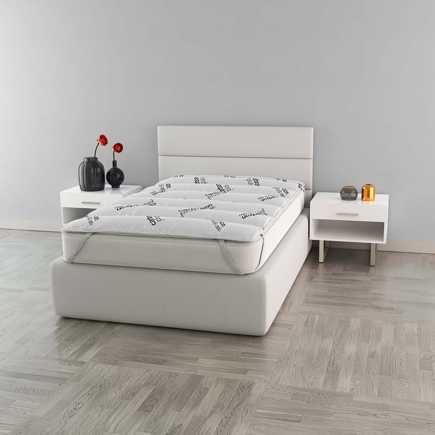 MB Home Italia, Topper, Thermocontrol, Double 160X195 Cm Peřiny a přikrývky Naty Shop Small double 120X195 Cm Charcoal