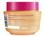 L'Oréal Paris Elvital maska na vlasy proti roztřepeným konečkům pro dlouhé, poškozené vlasy, Intenzivní oplachovací kúra, S rostlinnými vitamíny a ricinovým olejem, Maska Dream Length Super Build-up Mask, 1 x 300 ml Naty Shop Hair Mask