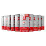 illy, kompatibilní Aluminium-Kaffeekapseln CLASSICO, 100 % Arabica s tóny pomerančových květů a jasmínu, sladká chuť a sladká dochuť, 10 balení po 10 kapslích (celkem 100)