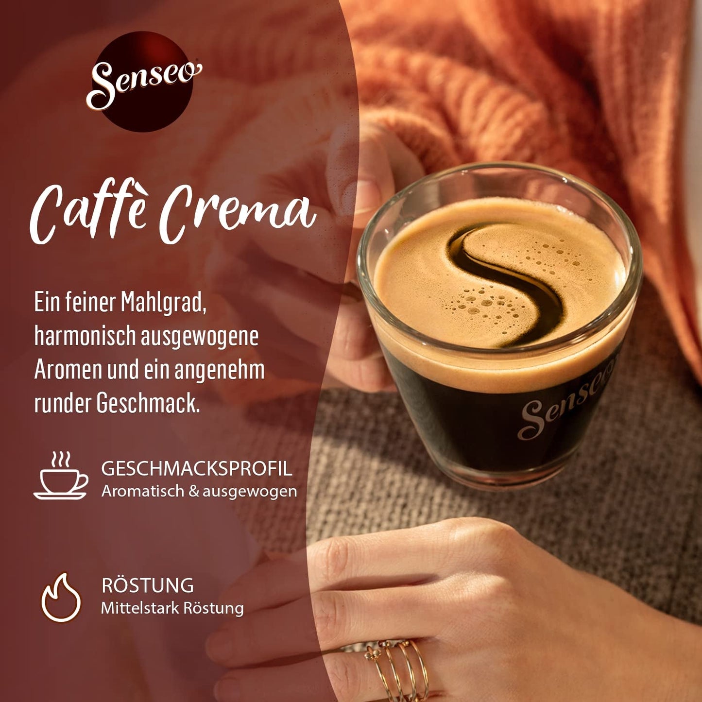 Senseo Pads Caffè Crema, 5 x 16 Getränke, 80 kaffeepadů