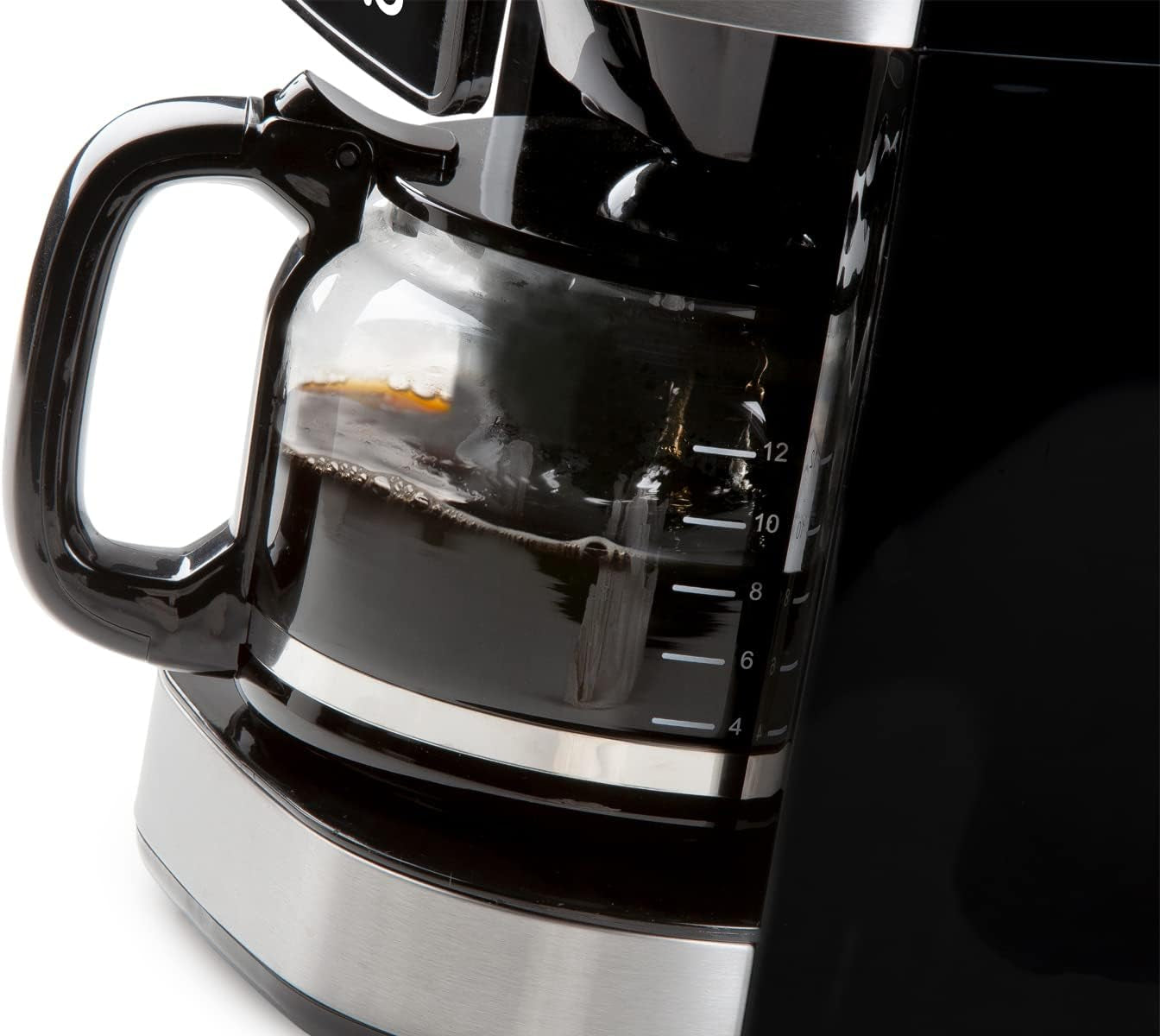 Kávovar DOMO DO721K "Grind and Brew" - Funkce Bean-to-Cup - LCD displej - Pro mletou kávu nebo celá zrna - 1,5 l