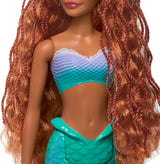Mattel Disney Ariel – Panenka Malá mořská víla, inspirováno filmem Malá mořská víla, Hračka Mořská víla, polohovatelné, Dárky Disney, Hračka pro děti od 3 let, HLX08