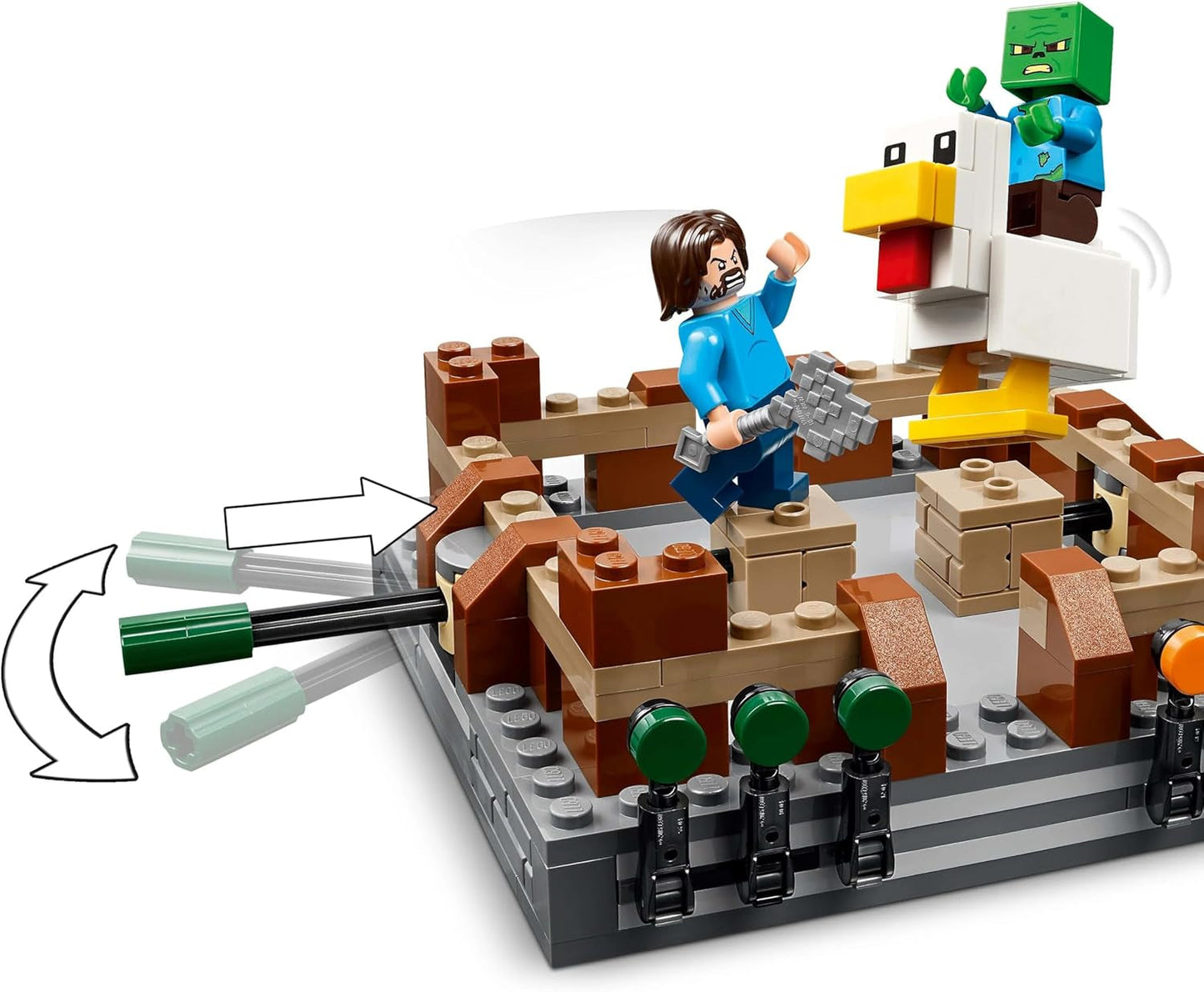 LEGO Minecraft Forest Manor s boxerským ringem - Herní sada se zombie a Oberborstem - Interaktivní stavebnice s vybavením a drahami - Dárek pro chlapce a dívky 10+ - 21272 stavebnic Besuche den LEGO-Store