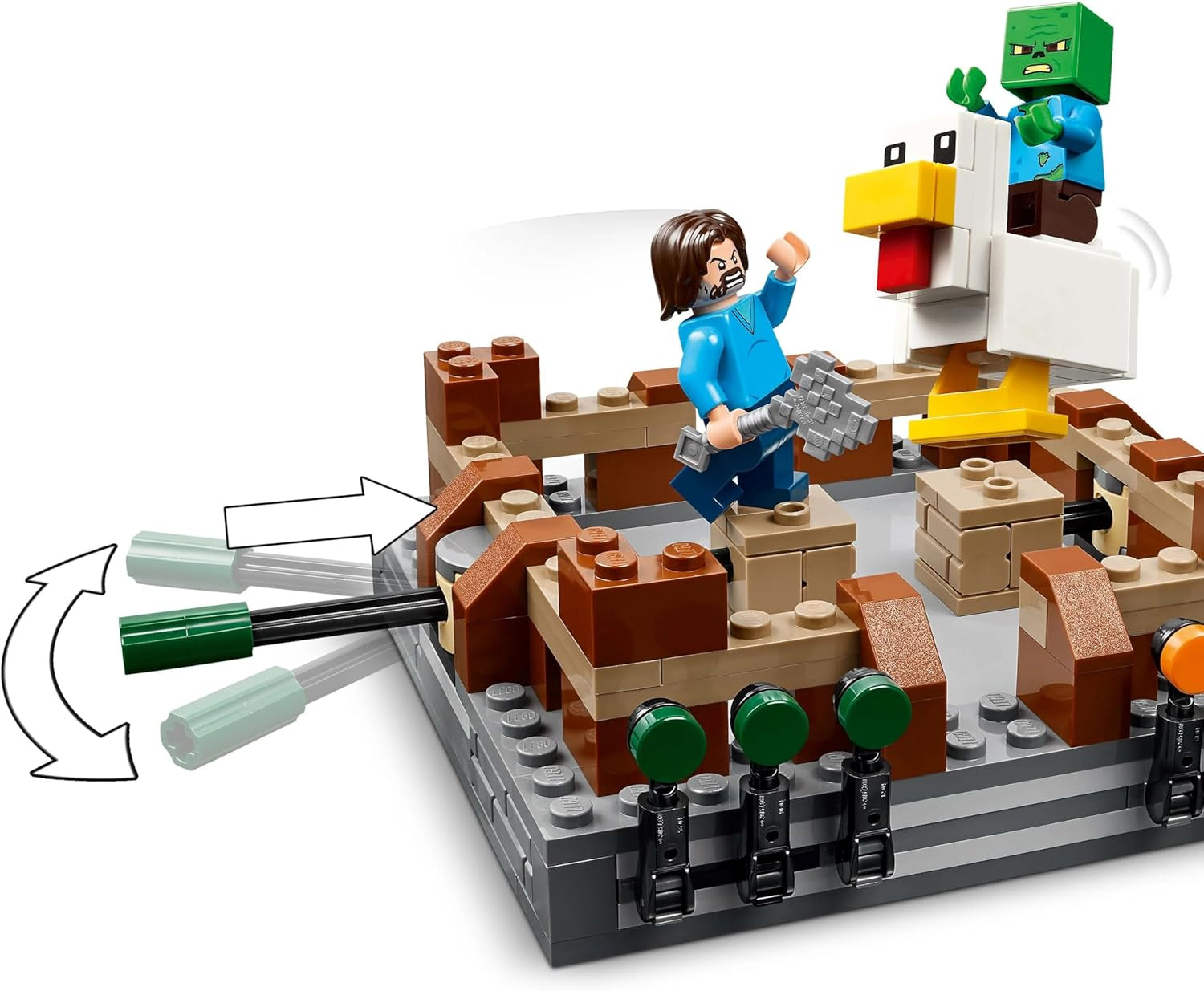 LEGO Minecraft Forest Manor s boxerským ringem - Herní sada se zombie a Oberborstem - Interaktivní stavebnice s vybavením a drahami - Dárek pro chlapce a dívky 10+ - 21272 stavebnic Besuche den LEGO-Store