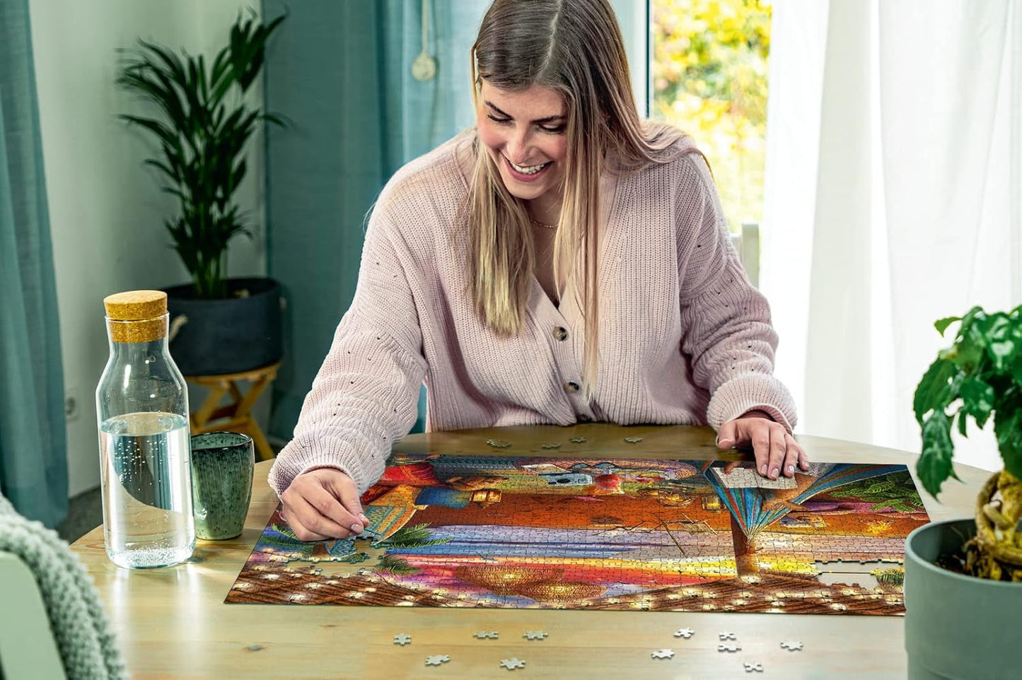 Puzzle Ravensburger 16795 – Západ slunce na pláži – 500dílné puzzle pro dospělé a děti 10+ s většími dílky puzzle [Exkluzivně na Amazonu] Puzzle Naty Shop