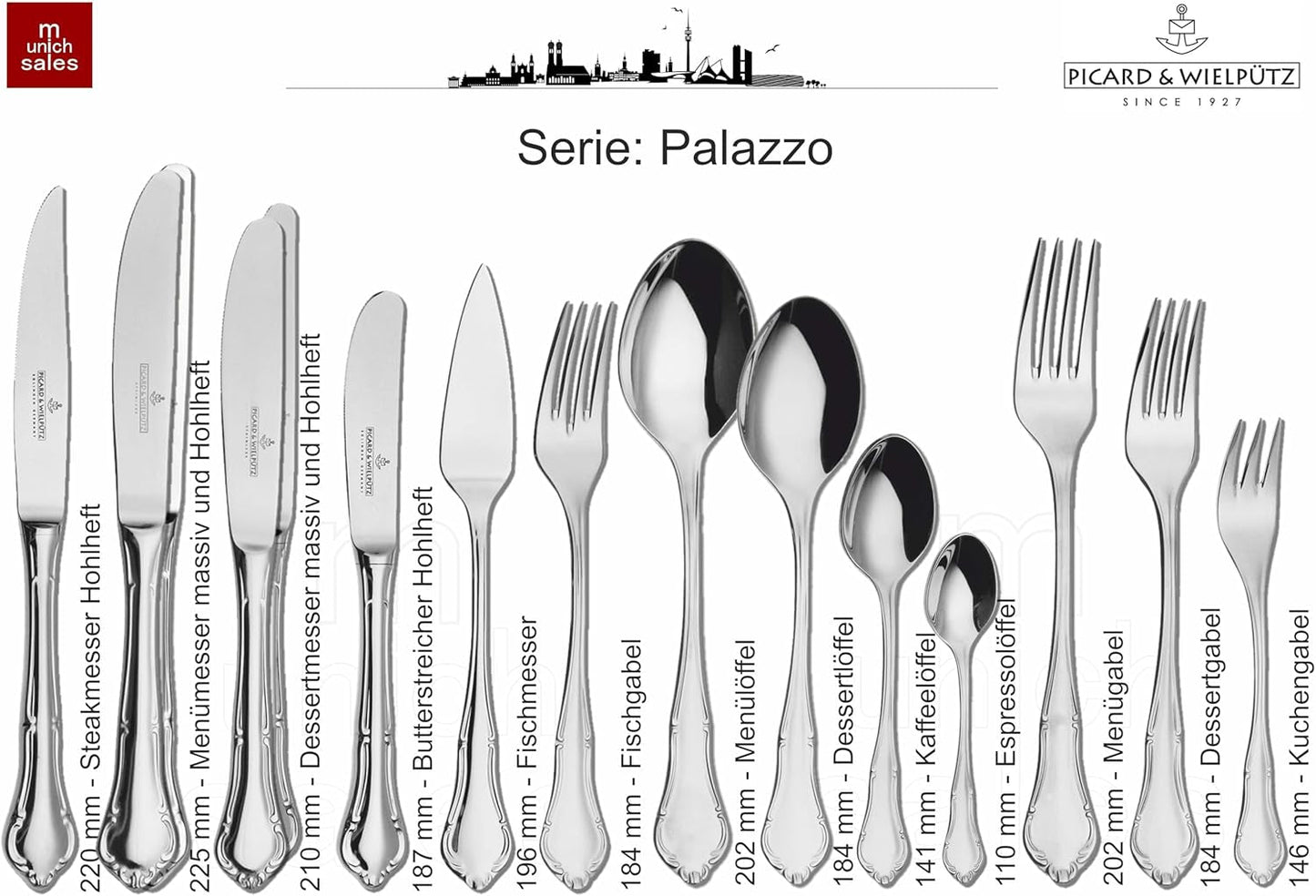 Sada příborů Palazzo pevná 30 dílná Kitchen Naty Shop
