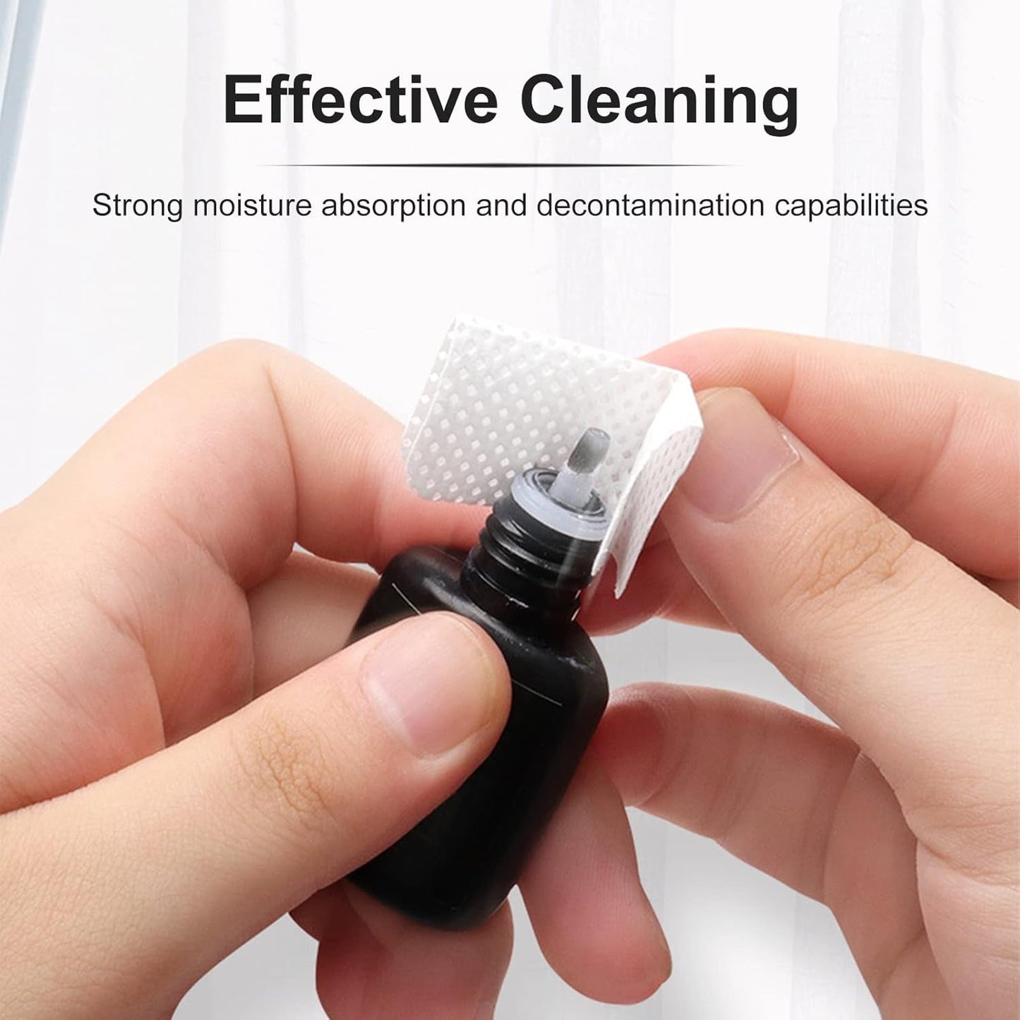 Qufiiry 300 Stück Fusselfreie Nageltücher, ubrousky na nehty nepouštějící vlákna, Wattepady Fusselfrei Nagel, Nagel Wischtücher Für Cleaner Gelnägel Nagellackentferner Wattepads Ubrousky na nehty Pads