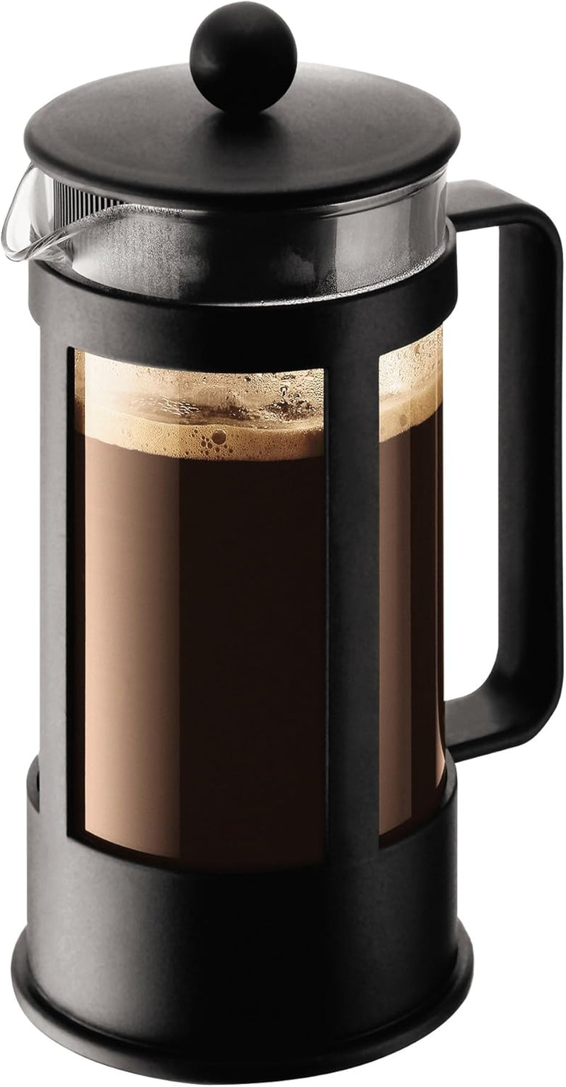 Kávovar Bodum Kenya - 350 ml / 3 šálky - Ruční French Press Borosilikátové sklo a nerezová ocel - Lze mýt v myčce - Vyrobeno v Portugalsku