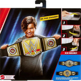 Mattel Mattel WWE Championship Belt, nesporný WWE Universal Championship Role Play A Kostým, Přibl. 100 cm dlouhý pásek z umělé kůže s jedinečným střihem, HYJ35 Akční figurky Naty Shop