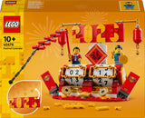 LEGO Vánoční kalendář, Čínský sváteční dárek pro chlapce a dívky, Lunární novoroční stavebnice, umožňuje dětem nápadité hraní, Slavnostní hračka, Čínská novoroční dekorace 40678 Stavebnice Besuche den LEGO-Store