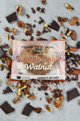 Dvojoříšková čokoláda – veganská, bezlepková, bez sóji, bio kešu a ovesné sušenky – 12 x 50 g více balení (balení po 2)