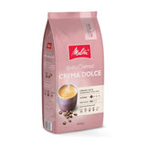 Melitta BellaCrema Crema Dolce zrnková káva 1 kg, nemletá, zrnková káva pro plně automatické kávovary, lehce pražená, pražená v Německu, intenzita 2