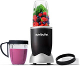Nutribullet Original, Elektrischer Mixer, Zerkleinerer, Smoothiemixer, Smoothie Maker, 600 W Leistung, Einfach Und Schnell in Der Anwendung, Kompakt, Leicht Zu Reinigen, NB603DG Kuchyně Naty Shop Schwarz Verpackung Mit Zubehör