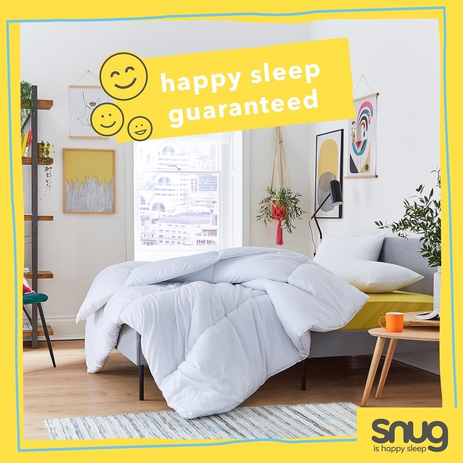 Just Right Snug Duvet, 10,5 tog, duté vlákno, bílá, manželská postel Peřiny a přikrývky Naty Shop