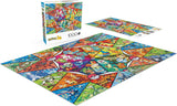 Buffalo Games - Pokemon - Starter z barevného skla - skládačka 1000 dílků Puzzle Naty Shop