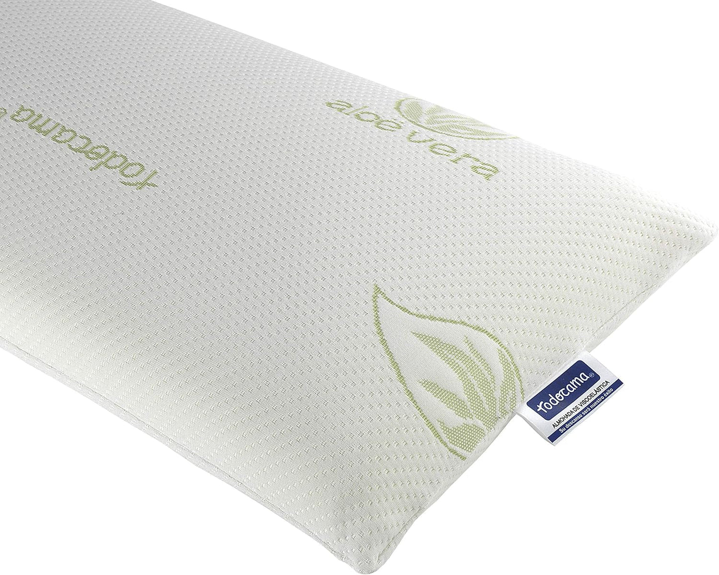 Todocama Todolit viskoelastický polštář aloe vera plus, zelený, 2 kusy, 75 cm standardní polštáře Naty Shop