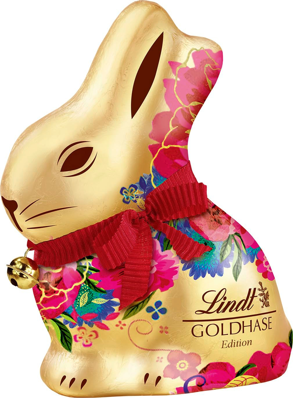 Lindt Gold Bunny Flower Edition - Velikonoční prémiová mléčná čokoláda 4 balení (4 x 200 g)