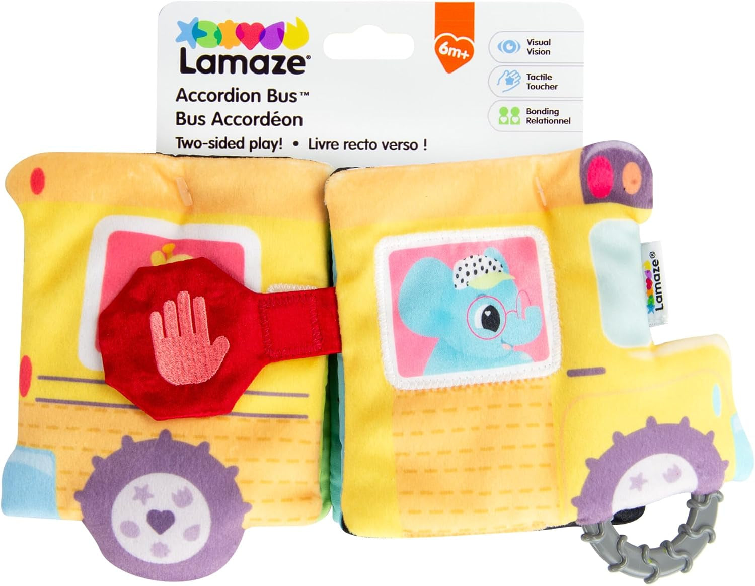 LAMAZE Octivity Time Baby Sensory Toy, Soft Baby Play and Discovery, Chobotnice Batole Vhodné pro 6 měsíců, chlapce a dívky starší 1 roku Dětské hračky Naty Shop Harmonikový autobus