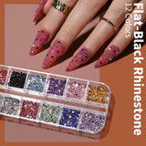 FANDAMEI Pinsel Für Gelnägel, 15 ks Nagel Pinsel, 5 Blätter Nagel Sticker, Strasssteine ​​Nägel, Nageldesign Set, Nageldesign Zubehör, Nail Art Pinsel Set, Nailart Pinsel Und Dekorationen Set
