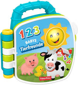 Fisher-Price Musical Animal Friends Songbook | Hračka pro miminko od 6 měsíců, 1 roku pro holčičky a kluky | Dětská hračka | Hudební kniha se zvuky a světelnými efekty | Vzdělávací hračka (německy), GFP29 Jucarii Bebe Naty Shop Německo Multi