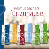 Helmut Sachers Kaffee – vídeňská směs, síla 3/5, 100% Arabica, celá kávová zrna, 6 x 500 g Naty Shop