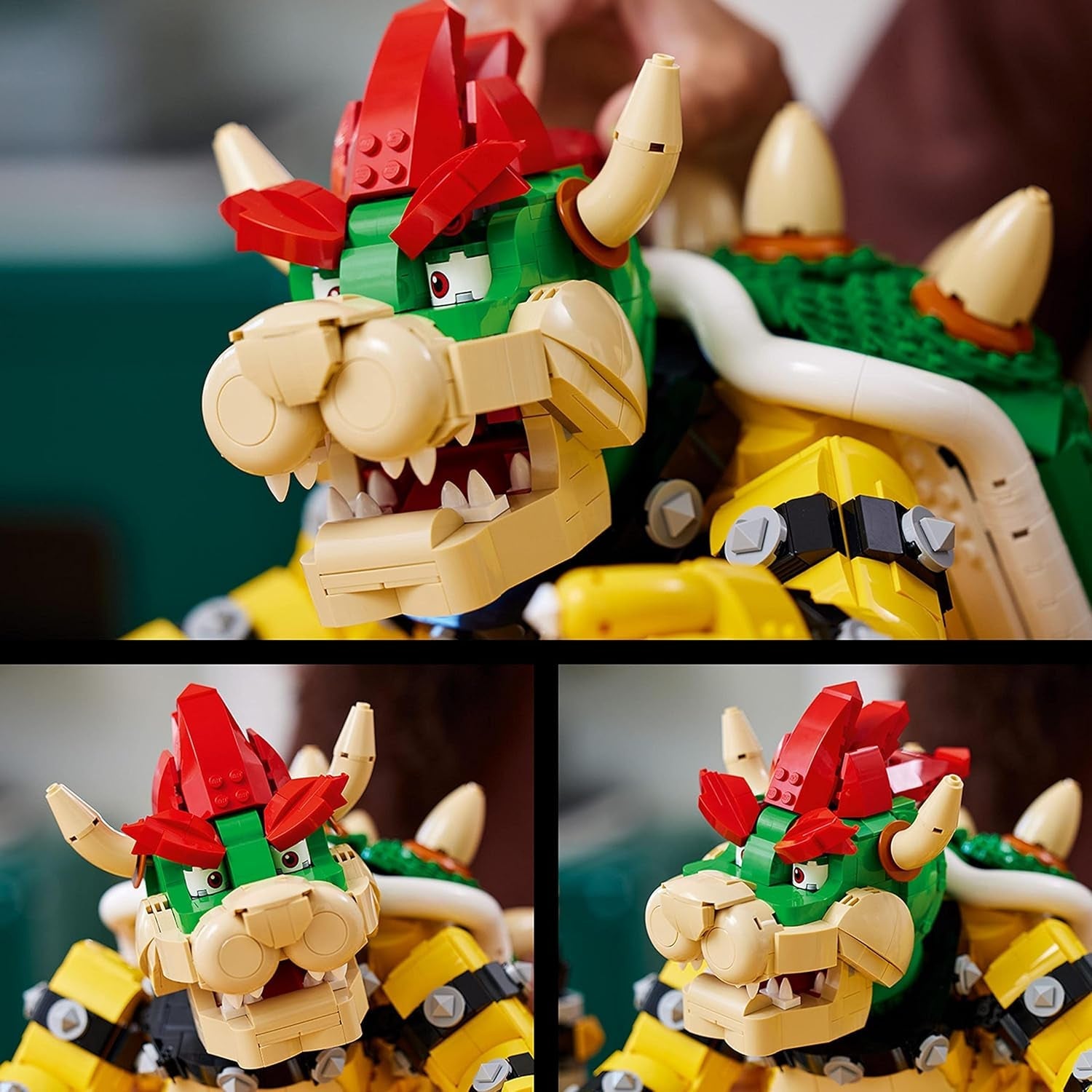 Stavebnice LEGO Super Mario The Mighty Bowser 3D Model Velká sběratelská sada akčních figurek včetně Soubojové plošiny Nápad na dárek pro fanoušky jako dekorace do pokoje 71411 Stavebnice Besuche den LEGO-Store