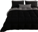 PETTI Artigiani Italiani - Dvojlůžková zimní deka, maxi, jednobarevná, oboustranná, bílá, šedá, 100% Made in Italy Peřiny a přikrývky Naty Shop Black Single Standard (150X260 Cm)