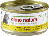 Almo Nature HFC Mokré přírodní krmivo pro kočky - kuřecí stehýnka, balení 24 ks (24 x 70 g)
