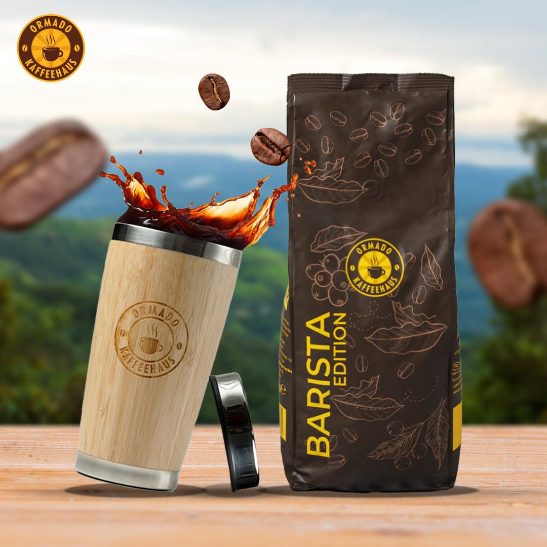 Kávovna Ormado, kávové kapsle, patentovaná zrnková káva z Keni – směs Arabica a Robusta, celá kávová zrna pro plně automatické kávovary, pražená zrna, káva celotělová 1 kg, plně automatický