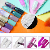 40 tyčinek pro umělé laky na nehty v kapslích, praktický ventilátor, nail art (40, průhledné)