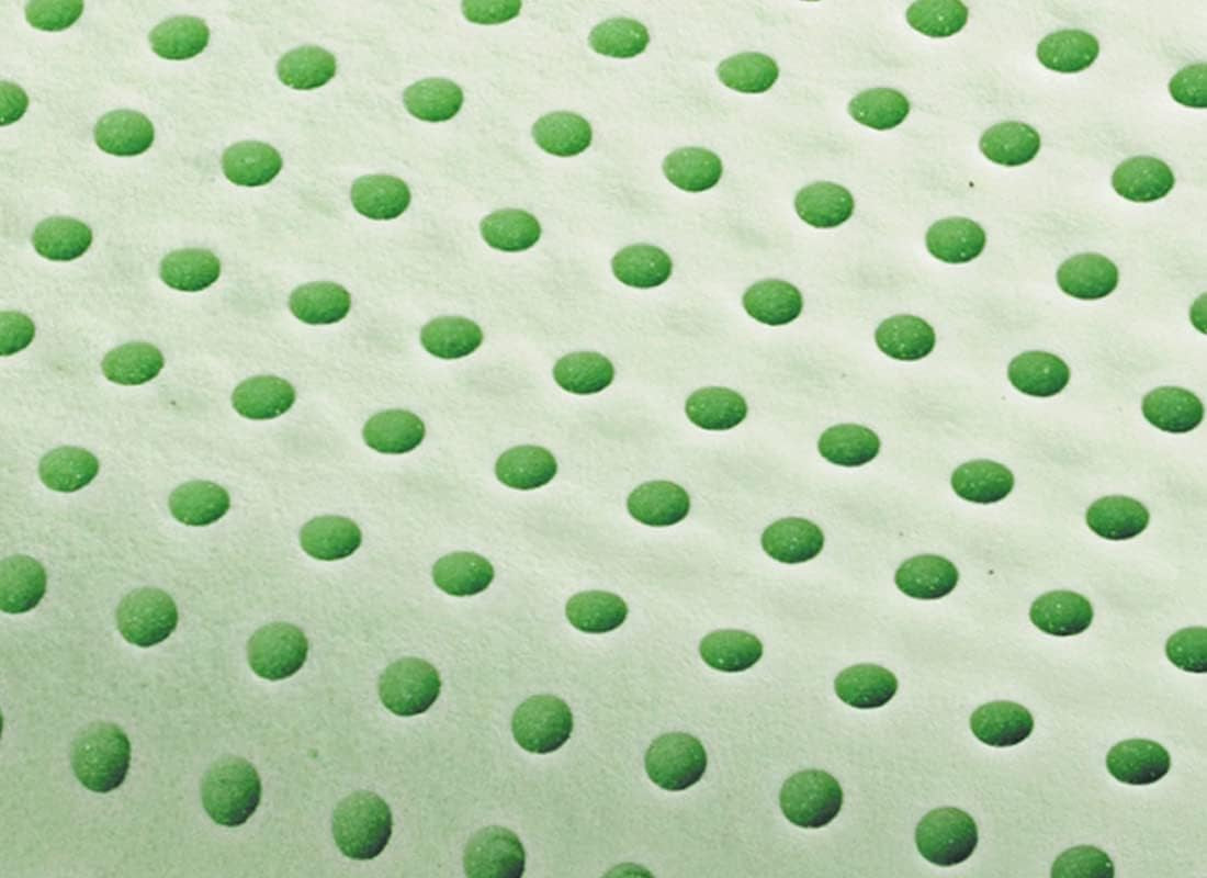 Ortopedický polštář na podporu krku - organické aloe - viskoelastický polštář z Aloe Vera 14 cm Výška 100% bavlna Potah Visco Polštář - Polštář z paměťové pěny - Vyrobeno v Itálii Standardní polštáře Naty Shop