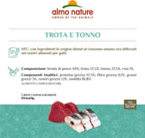 Almo Nature HFC Jelly - Mokré krmivo pro dospělé kočky - Pstruh a tuňák - Lidská kvalita, Bezlepkové - 6 x 70 g