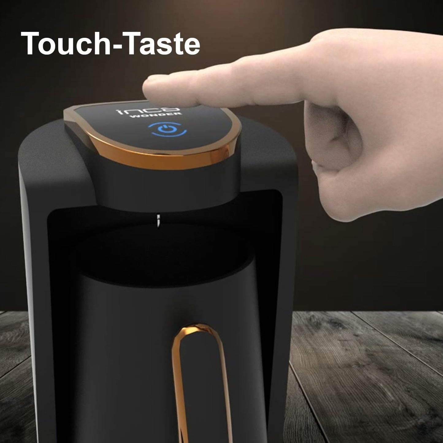 Turecká kavárna Inca | Türk Kahve Machines | 250 ml (1-4 šálky) | 400W | IKM-01 | Ochrana proti rozlití a varu bez vody | Topná deska z nerezové oceli | Automatické vypnutí | Pro perfektní tureckou kávu