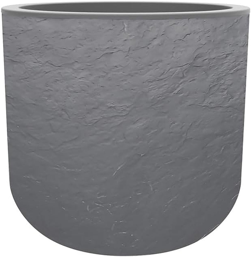 Kulatý hrnec, 40 cm, Volcania'Up 32,5 l, vzhled kamene, jednoduchá stěna, plocha vodní nádrže, Ø 38,5 x V. 36,8 cm, antracitově šedá