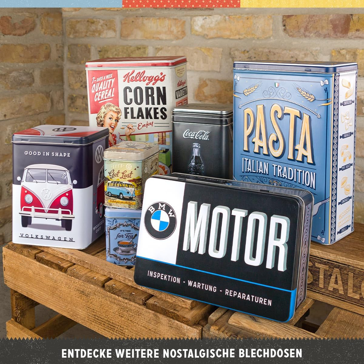 Nostalgic-Art Box s retro příchutí, 1,3 l, Good Cat Treats - tip na dárek pro majitele koček, ve vintage designu, ve vintage designu Krabice na potraviny Naty Shop
