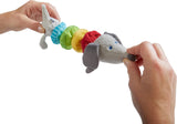 HABA 304771 - Figurka jezevčíka chrastítko, látková hračka pro miminko s chrastícím motorem, hračka od 6 měsíců Toys Bebe Naty Shop
