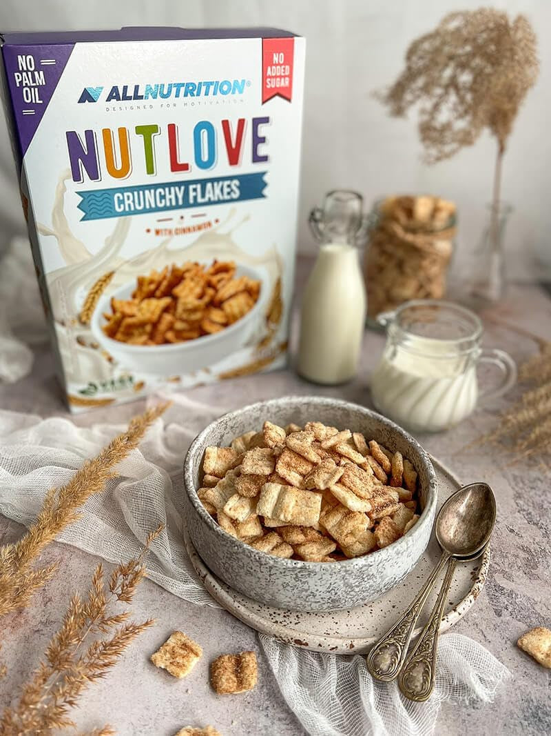 Allnutrition Nutlove křupavé vločky se skořicí 300G Cereal Naty Shop