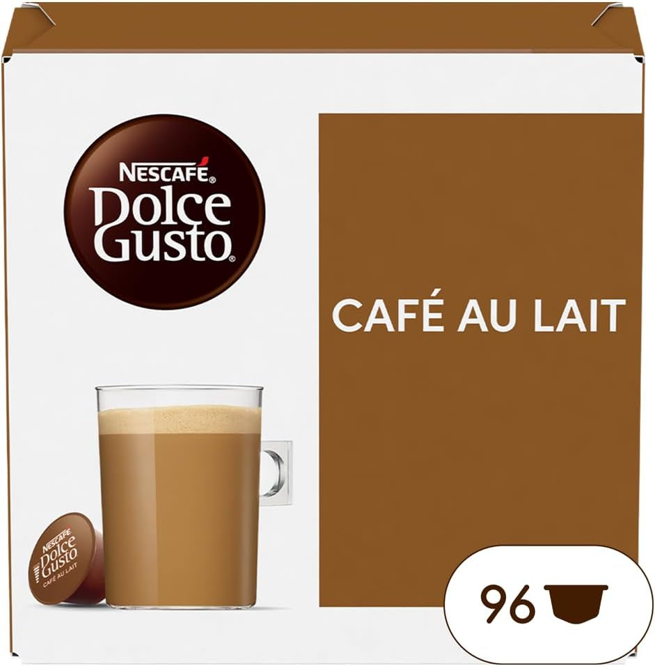 Nescafe Dolce Gusto – Dolce Gusto Café au Lait 16 KAPSLÍ 160 g (6x)