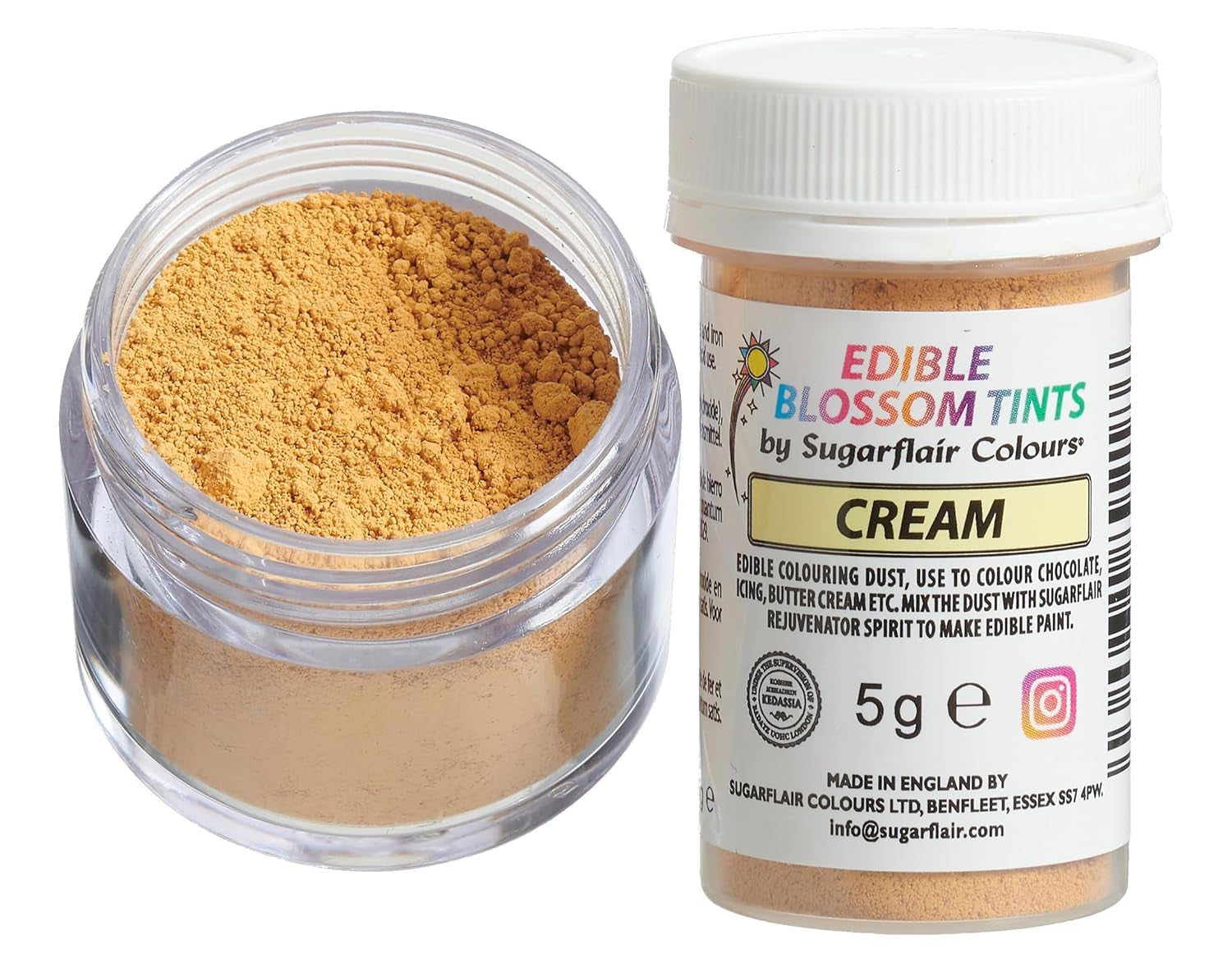 Sugarflair Blossom Blossom Tint Dust Cream Food Coloring Powder – Food Coloring Powder – potravinářský prášek na zdobení dortů, cukrovou pastu, fondán, polevu, čokoládu, máslový krém, makarony a další – 5G