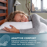 Polštář TEMPUR-PEDIC Tempur-Cloud Prohi Polštář, Paměťová pěna, Bílá/Opulentní zahrada, Polštáře King Standard Naty Shop