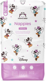 Ultra suché plenky Mama Bear Disney velikost 4 (8-14 kg), bílé, 84 kusů (1 balení) Naty Shop velikost 5 (10-16 kg) Jedno balení